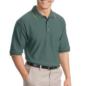 Cool Mesh Polo with Tipping Stripe Trim